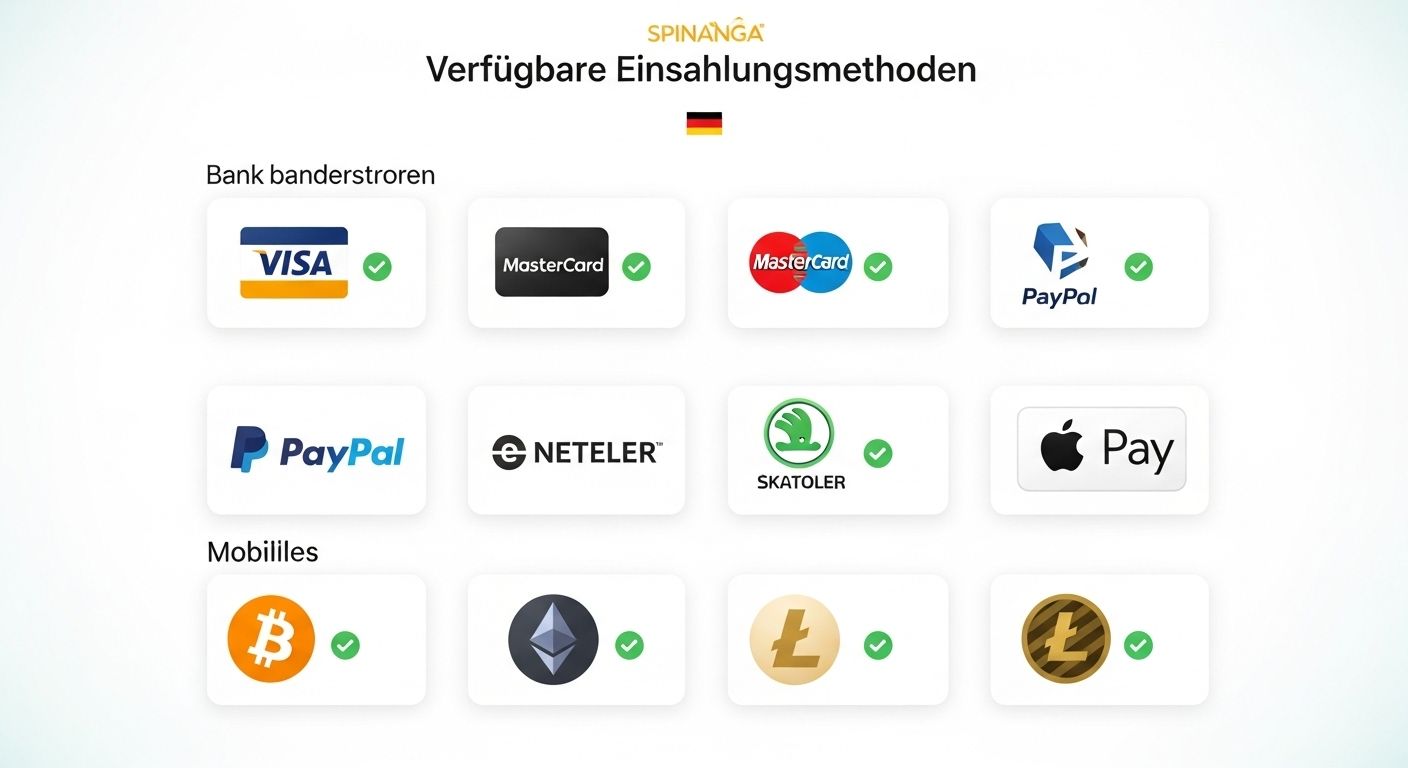 Verfügbare Einzahlungsmethoden casino deposit